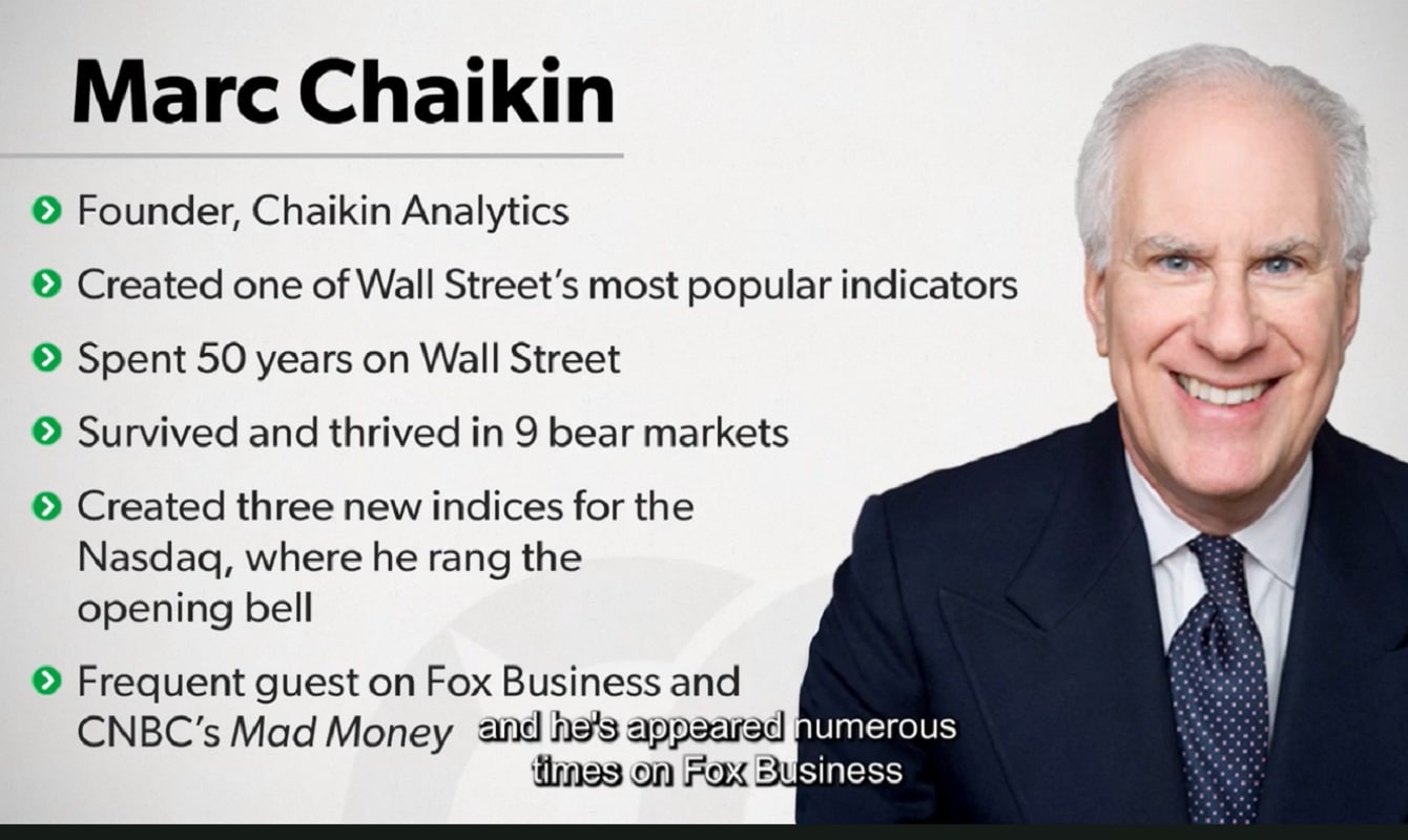 Marc Chaikin's Biggest Prediction of My 50-Year Career on Wall Street