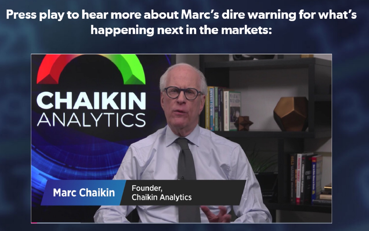 Marc Chaikin FREE Stock Recommendation