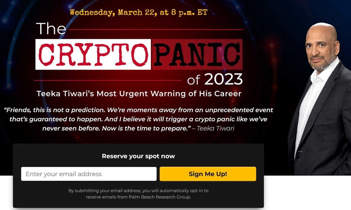 The Crypto Panic of 2023 - Is Teeka Tiwari's Event Legit?