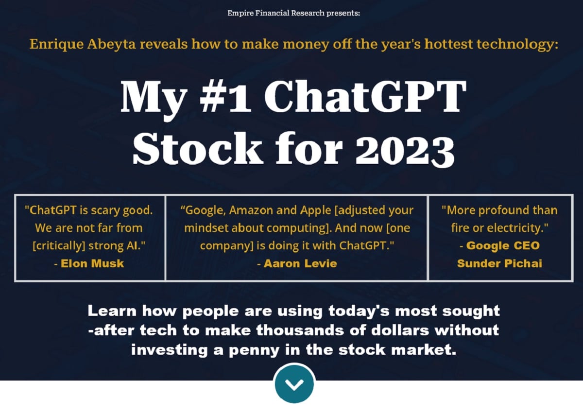 What Is Enrique Abeyta #1 ChatGPT Stock for 2023?