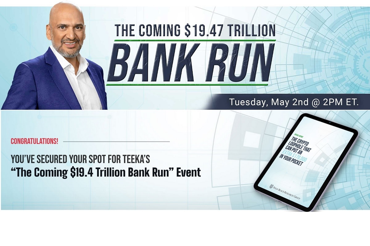 Teeka Tiwari The Coming $19.4 Trillion Bank Run Event Review